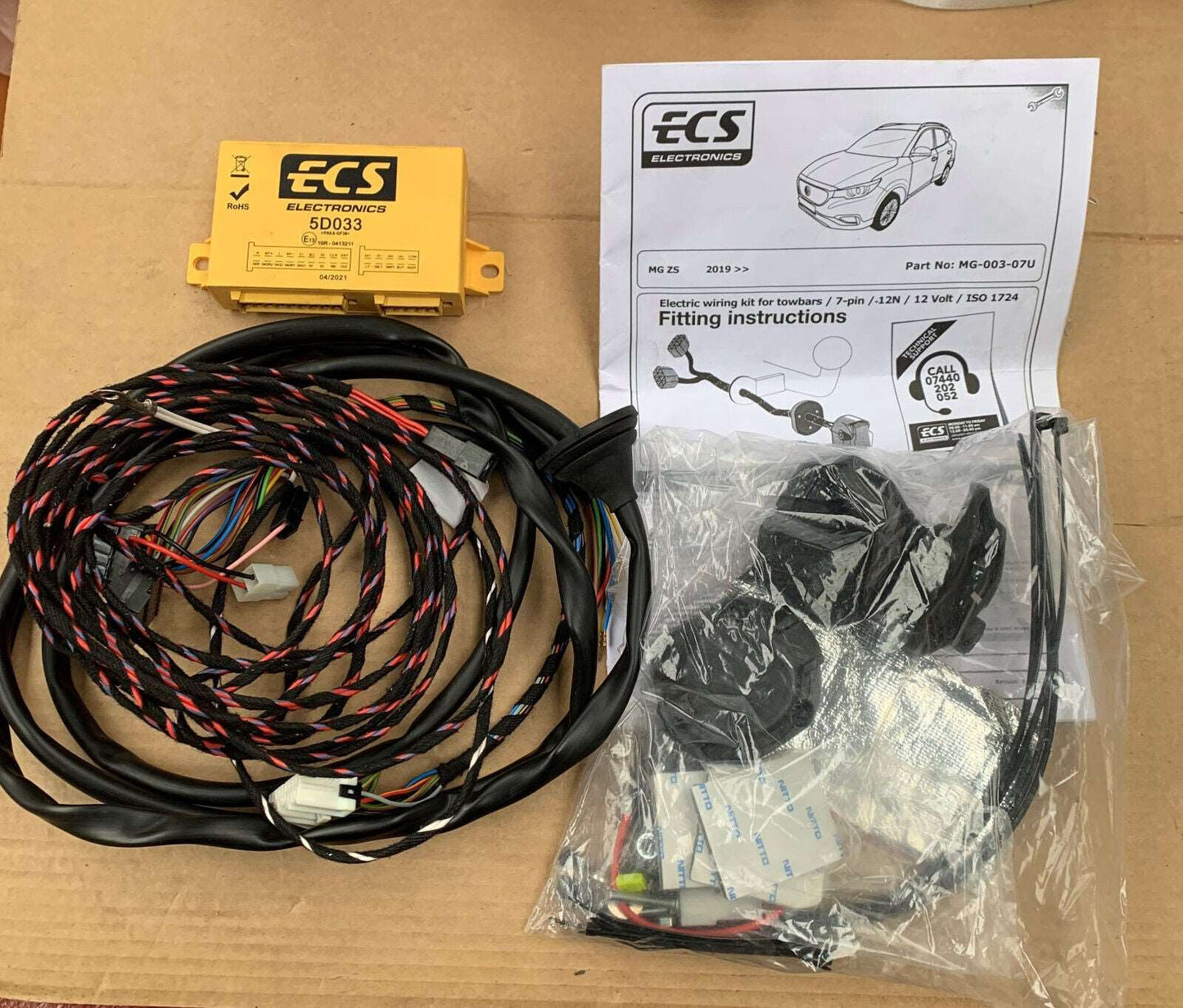 ECS 7 Pin Wiring Kit for MG ZS Petrol Model 2019 on MG-003-07U